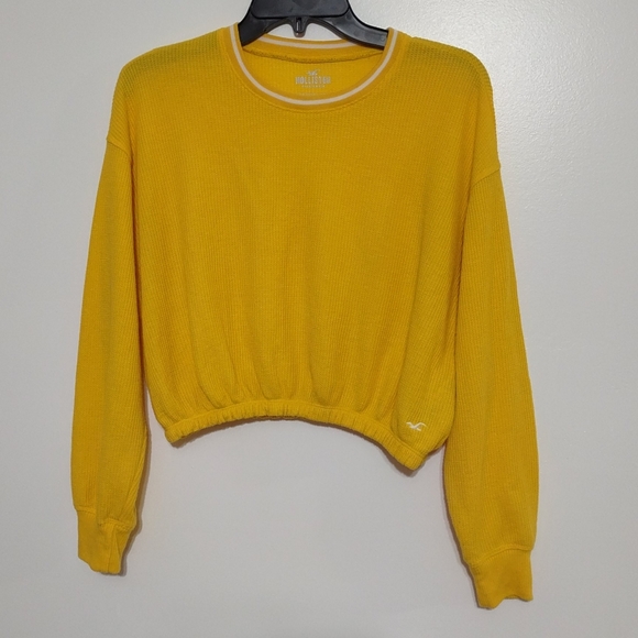 Hollister California Boyfriend T-shirt XS Yellow - Picture 9 of 14